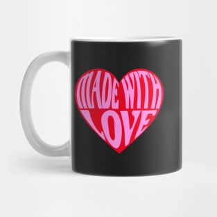 Made with love heart Mug